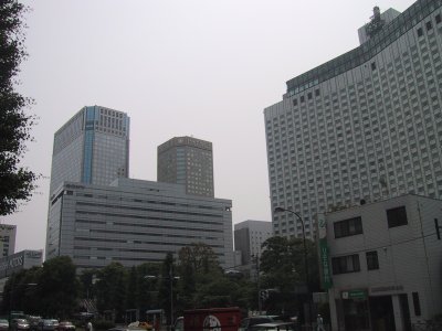 The hotel group in front of the Shinagawa station