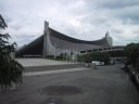 The 1st gymnasium of Tokyo Olympic Games in front of the Harajuku station