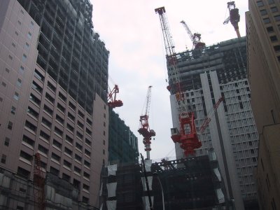 The remains of the former JNR head office building of the Marunouchi mouth to which redevelopment goes.