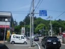 こどもの国通り（県道１３９号）　住吉神社前交差点で左折