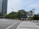 みなとみらい　みなとみらい大通り　日本丸交差点