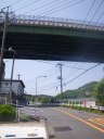 県道金沢逗子線（２０５号）　横横道路の高架をくぐり抜ける