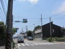 藤沢街道（国道４６７号）　長後駅東口入口交差点で右折