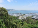  江島神社　展望デッキから見えるヨットハーバー 
