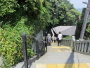 江島神社　階段を下る