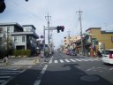 小江戸川越　蔵造りの町並み　札の辻交差点で左折、高澤通りへ