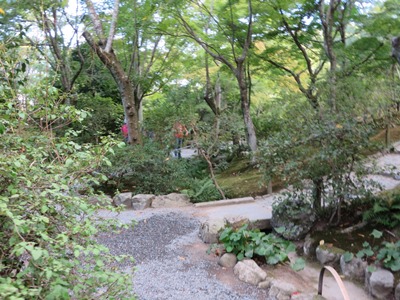 天龍寺　庭園を散策