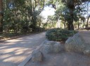 有栖川宮記念公園　広場西端の記念碑　左側の風景