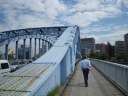 永代通り　隅田川に架かる永代橋