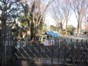 目黒不動尊（瀧泉寺）　工事のため閉鎖されている墓地への入口