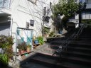 旧菊坂町　階段を上り菊坂へ
