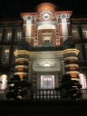 復原され、ライトアップされた東京駅丸の内口　皇室専用貴賓出入口