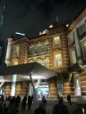 復原され、ライトアップされた東京駅丸の内北口