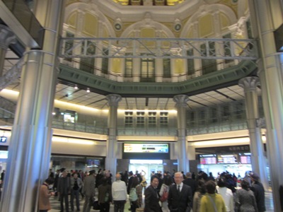 復原された東京駅丸の内北口　ドーム天井