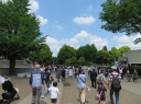 ＪＲ　上野駅　公園口前　東京文化会館、国立西洋美術館