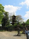 上野公園　上野東照宮から見た寛永寺五重塔