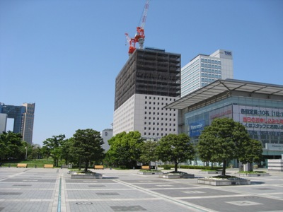 万歩計 散策点描 五月晴れのお台場散策h0506 国際展示場駅 イーストプロムナード つどい橋