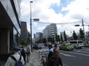 第一京浜　高輪二丁目交差点で左折、桂坂を上る