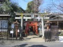  上野公園　五條天神社前で左折、斜め下の桜並木へ 