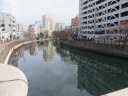 横浜駅根岸道路（市道８０号）　大岡川に架かる長者橋