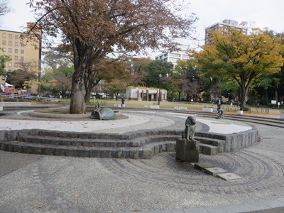 横浜公園　水の広場