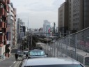 空蝉橋通り　空蝉橋から見える東京スカイツリー