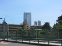 都道赤坂杉並線（都道４１３号）　青山橋から見える六本木ヒルズ　森タワー