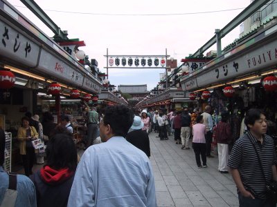 Sensouji temple Nakamise street.