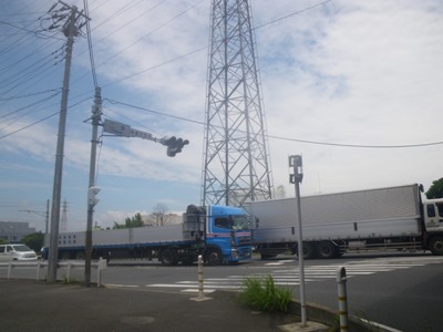 湾岸道路(国道357号) 二股交差点で北側(千葉行き)へ