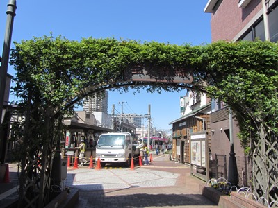 都電荒川線 三ノ輪橋駅のアーチ