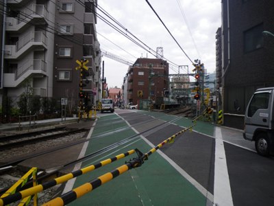 京急踏切 品川宿入口