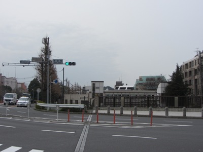 参宮橋交差点で右折、西参道へ