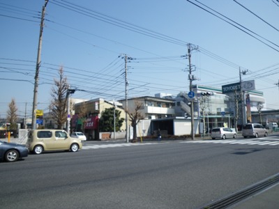 朝霞自衛隊交差点 川越街道を渡り、北上