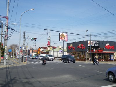 川越街道 亀久保交差点