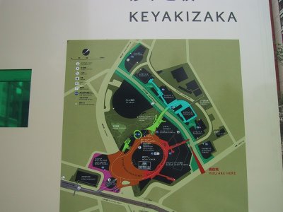 けやき坂通り 案内図