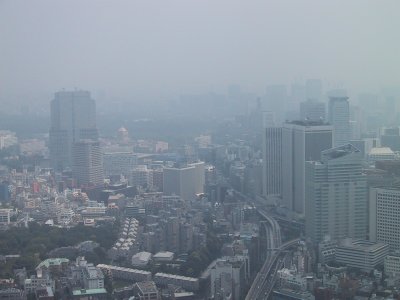 (北側) 右に霞ヶ関ビル、左は溜池山王の山王パークタワー