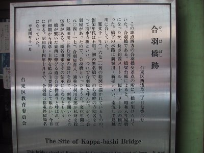 合羽橋交差点(かっぱ橋道具街)
