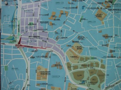 Azabu-Juuban map