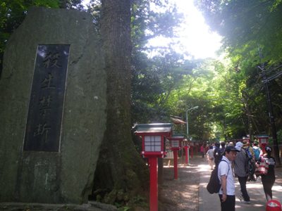 薬王院 表参道 殺生禁断碑