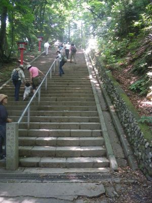 薬王院 表参道 百八の石の階段