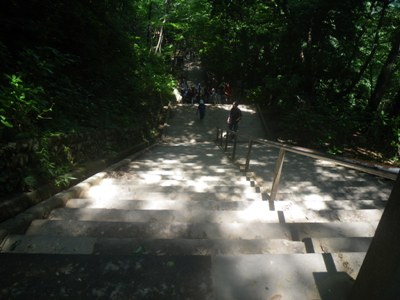 薬王院 表参道 百八の石の階段