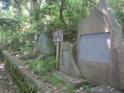 薬王院 表参道 句碑が続く