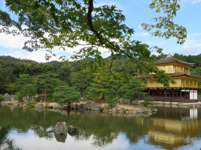 金閣寺(鹿苑寺) 鏡湖池 金閣