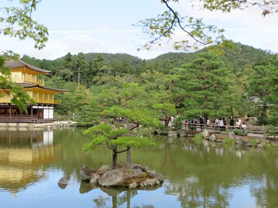 金閣寺(鹿苑寺) 鏡湖池 金閣