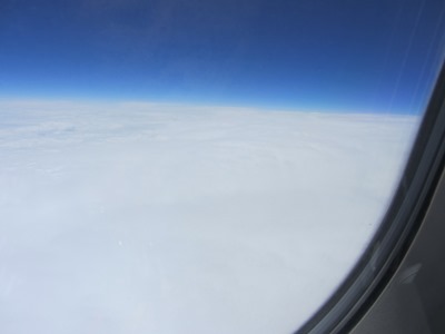 ウィーン空港からパリ空港への機上からの風景