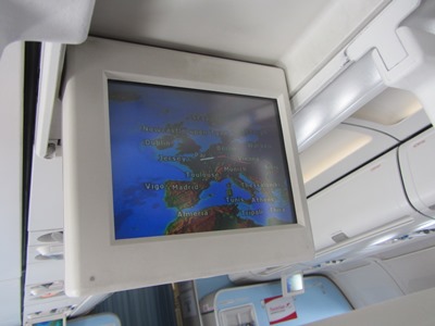 飛行状況案内(パリ空港へ)