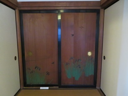 駒場公園 旧前田侯爵邸(和館) 2階 日本画家 橋本雅邦の杉戸絵