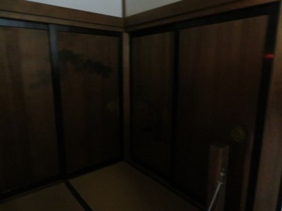 駒場公園 旧前田侯爵邸(和館) 2階 日本画家 橋本雅邦の杉戸絵