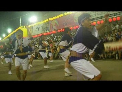 阿波踊り 南内町演舞場 徳島大 土木建設連