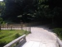 栗林公園　南湖に向かう